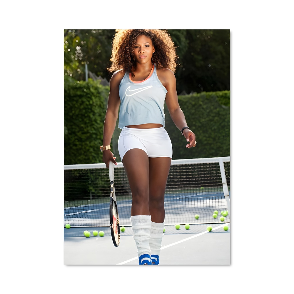 Poster Serena williams bleus